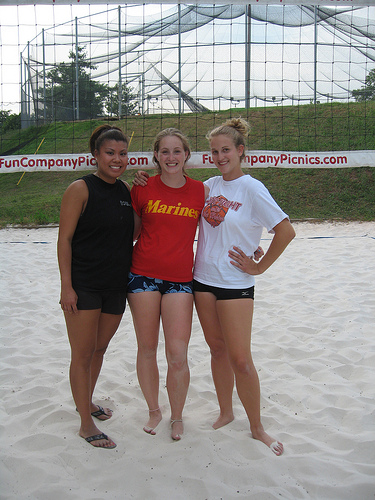 Ally and Sara Volleyball